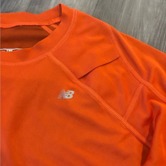 New Balance Orange Athletic Top Long Sleeves - Women’s Size Medium - Picture 3 of 9
